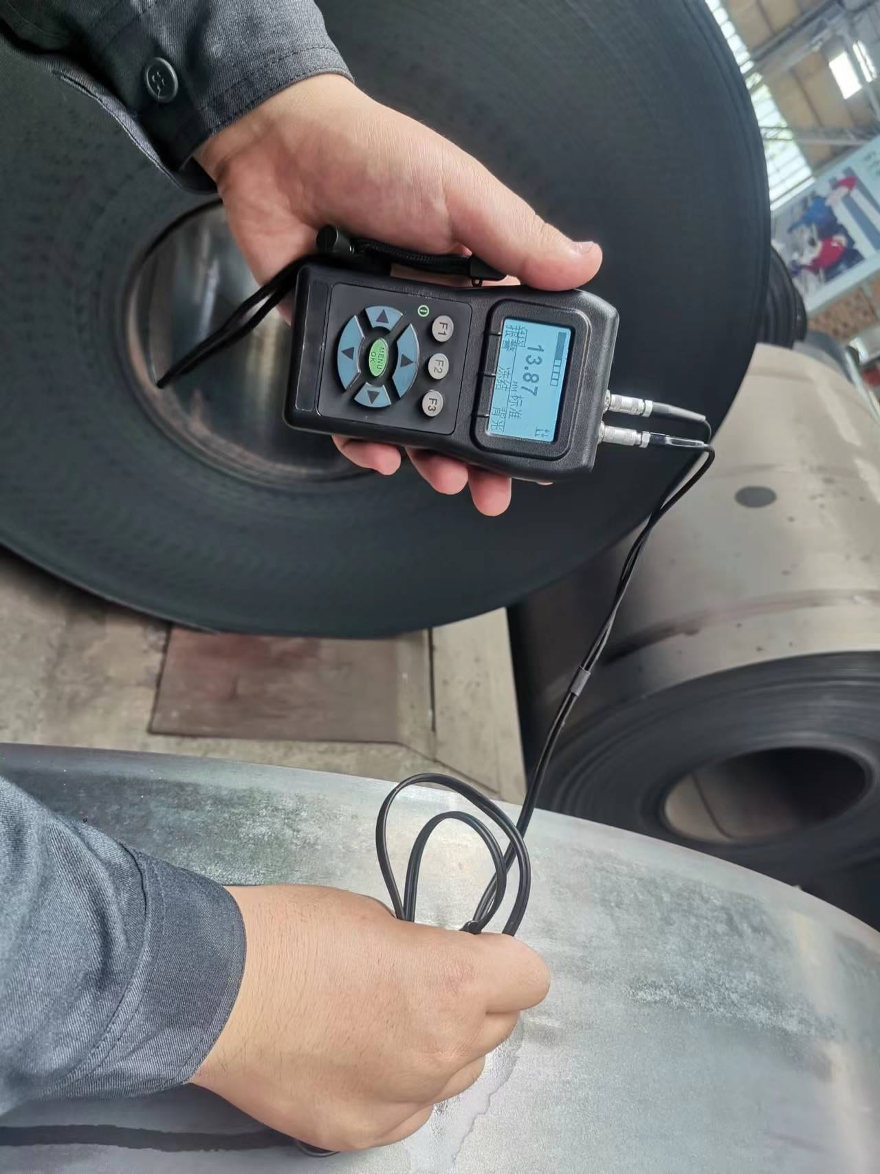 On-site thickness verification